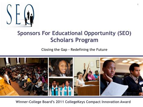 seo sponsors for educational opportunity.